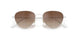 5535Q1 - White - Dark Brown Gradient Mirror