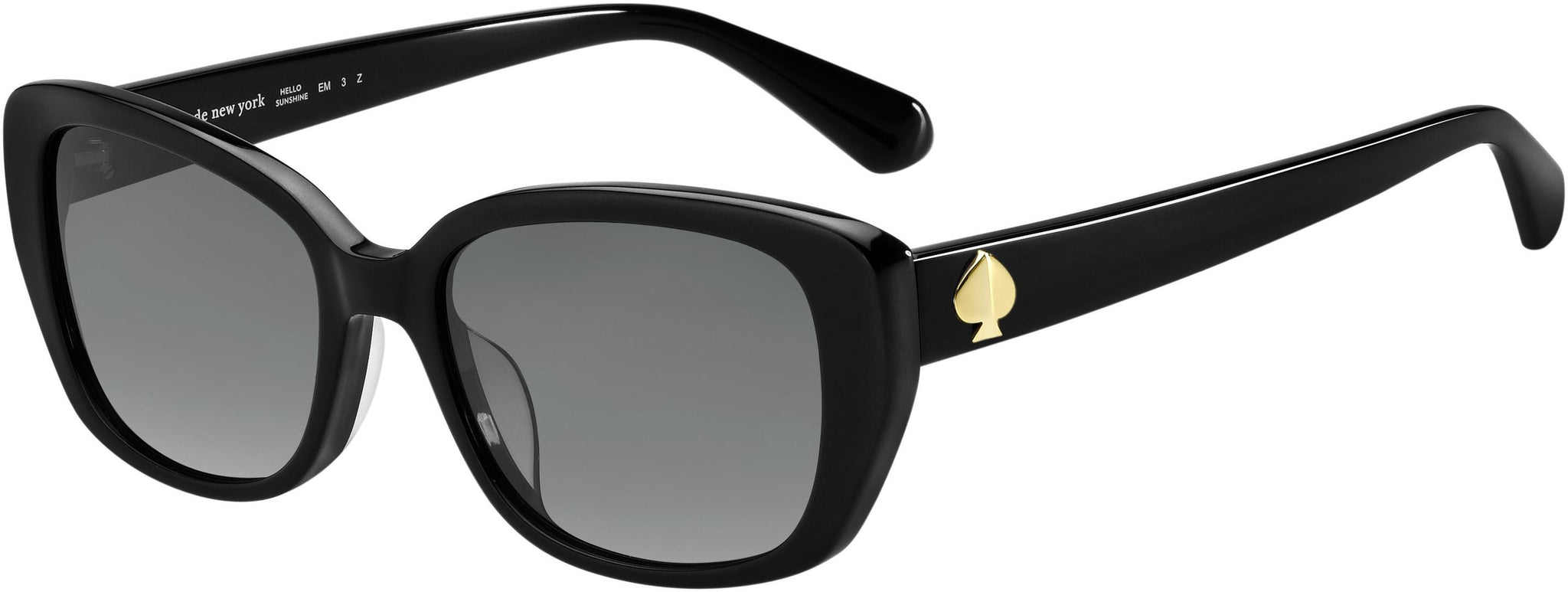Kate Spade Sunglasses  Black Gold Jizelle/s  UYY90 55-16 140 Cat Eye Frames Only Kate Spade Sunglasses Frame Only Chandra/s X84 Bow Tie Black  main image 4