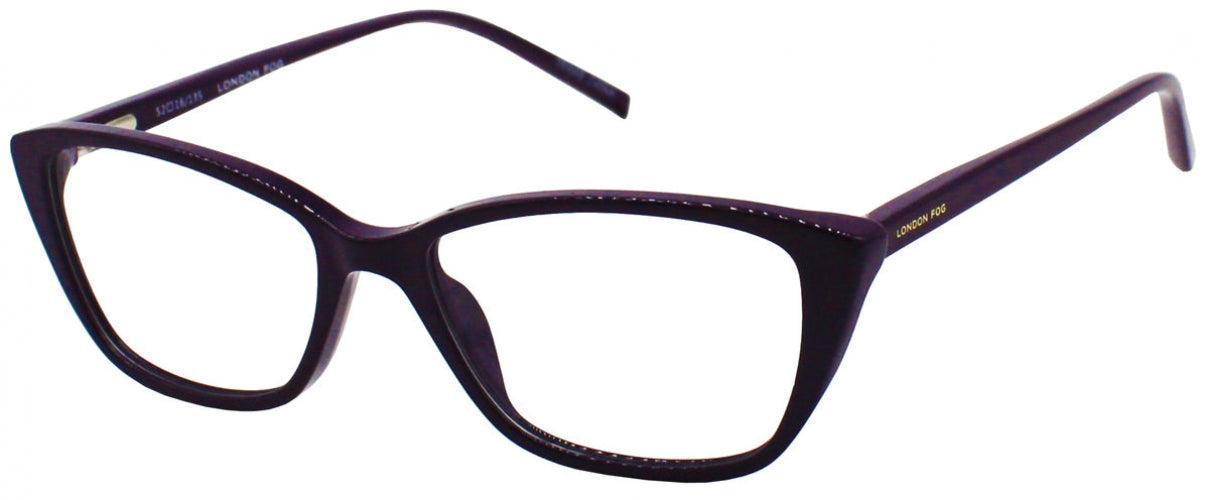 London Fog Black & Purple Prescription Frames Kits.com -- London Fog LF 412 main image 2