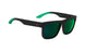 843695 - Soft Matte Black/green Fade - Happy Gray Green with Green Flash