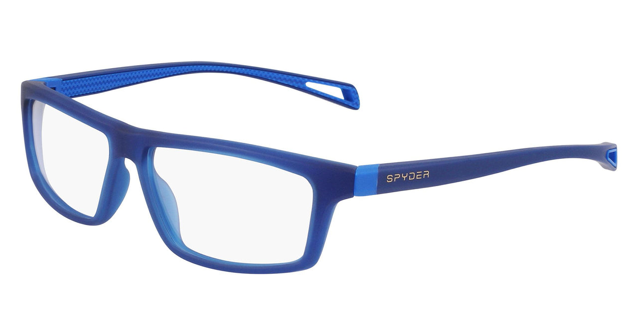 SpiderWire SPW006 Sunglasses - Matte Silver Frame - Smoke/Blue