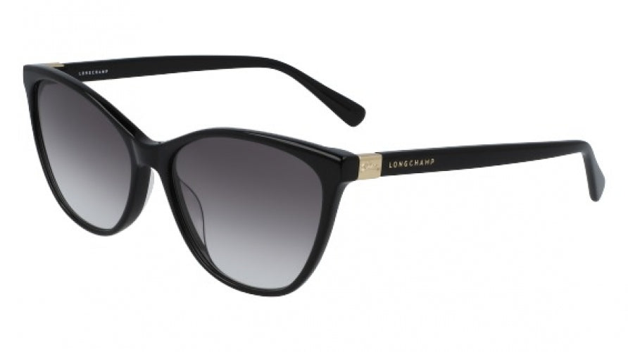 Longchamp Black Sunglasses with Gold Accents Sunglasses Black - OTHER | Longchamp US main image 4