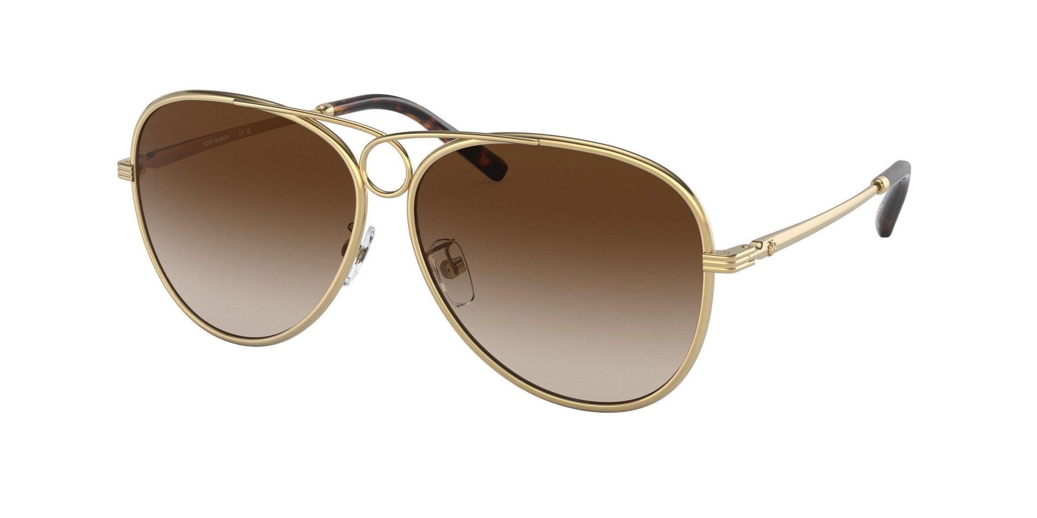 Tory Burch aviator tinted sunglasses Tory Burch TY6105 Sunglasses - main image 2