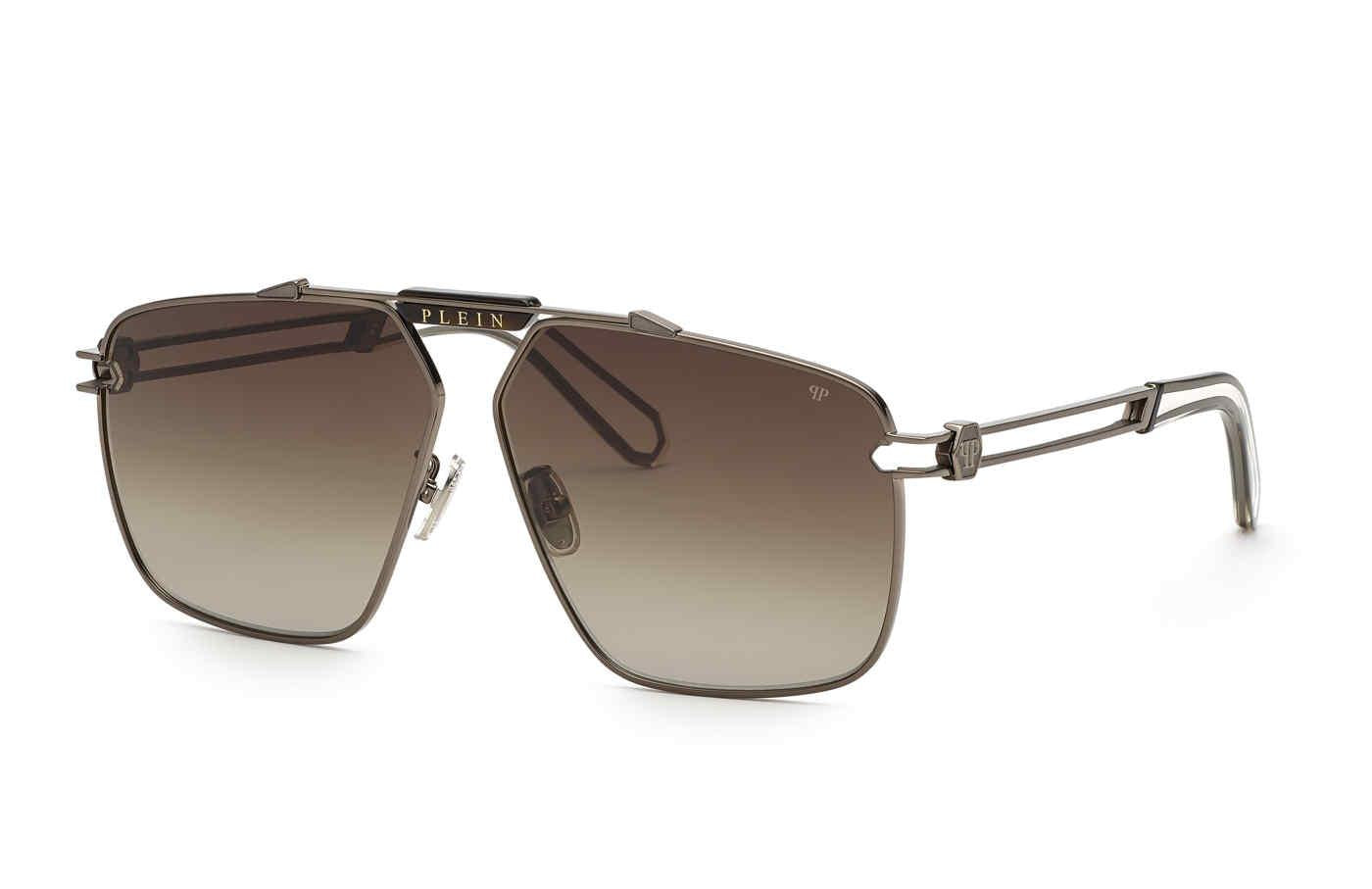 NEW Philipp Plein Sunglasses SPP049M PHILIPP PLEIN SUNGLASSES SPP049M SEMI MATT BLACK W/SHINY  main image 3