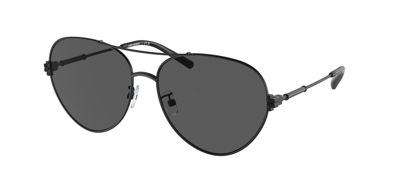 Tory burch clearance black aviator sunglasses