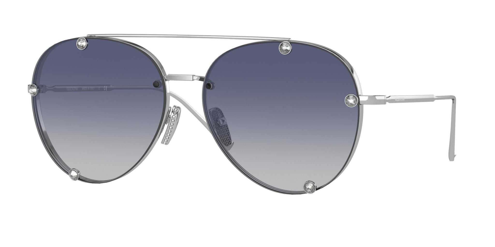 サングラス VALENTINO SS25 Woman SUNGLASSES (VLS-100B-64 B SILVER) Valentino II VLS-103A-50 Woman Sunglasses – Lexor Miami