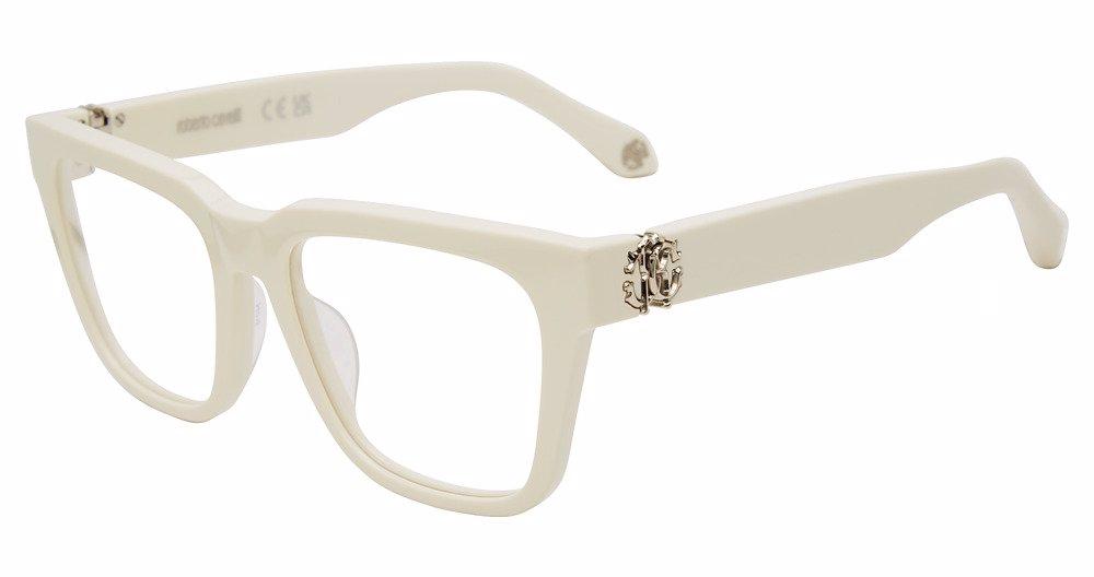 Roberto Cavalli VRC026M Eyeglasses White Acetate Rectangular Opticontacts.com -- Roberto Cavalli VRC026M main image 2