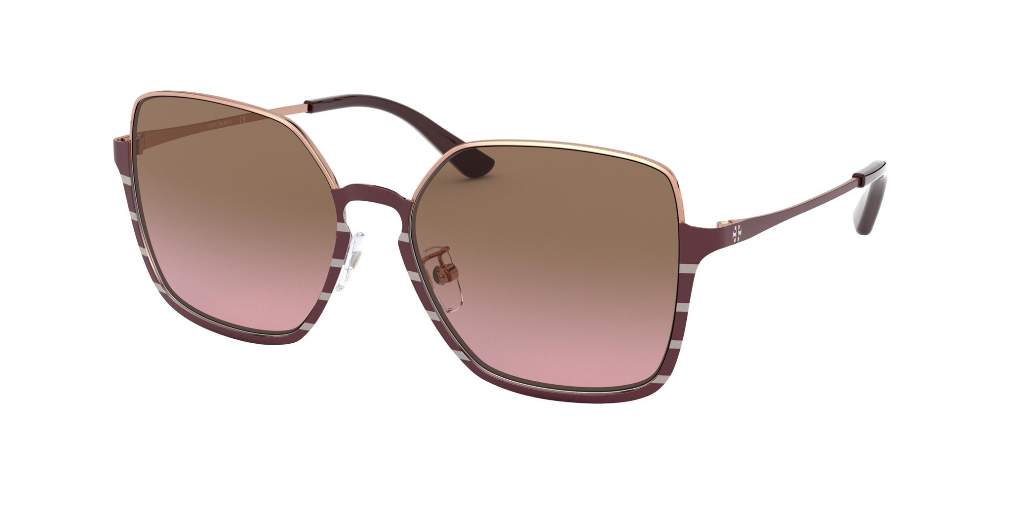 Tory burch 2024 half rim sunglasses