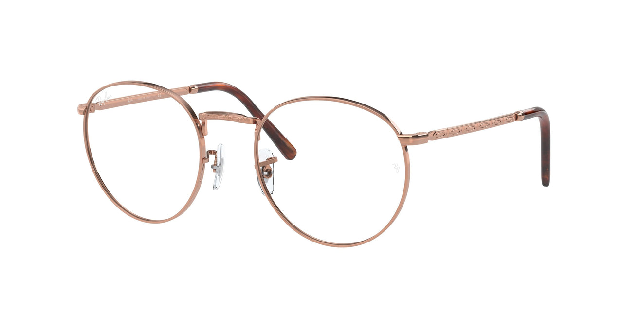 NEW ROUND Sunglasses in Rose Gold and Brown - RB3637