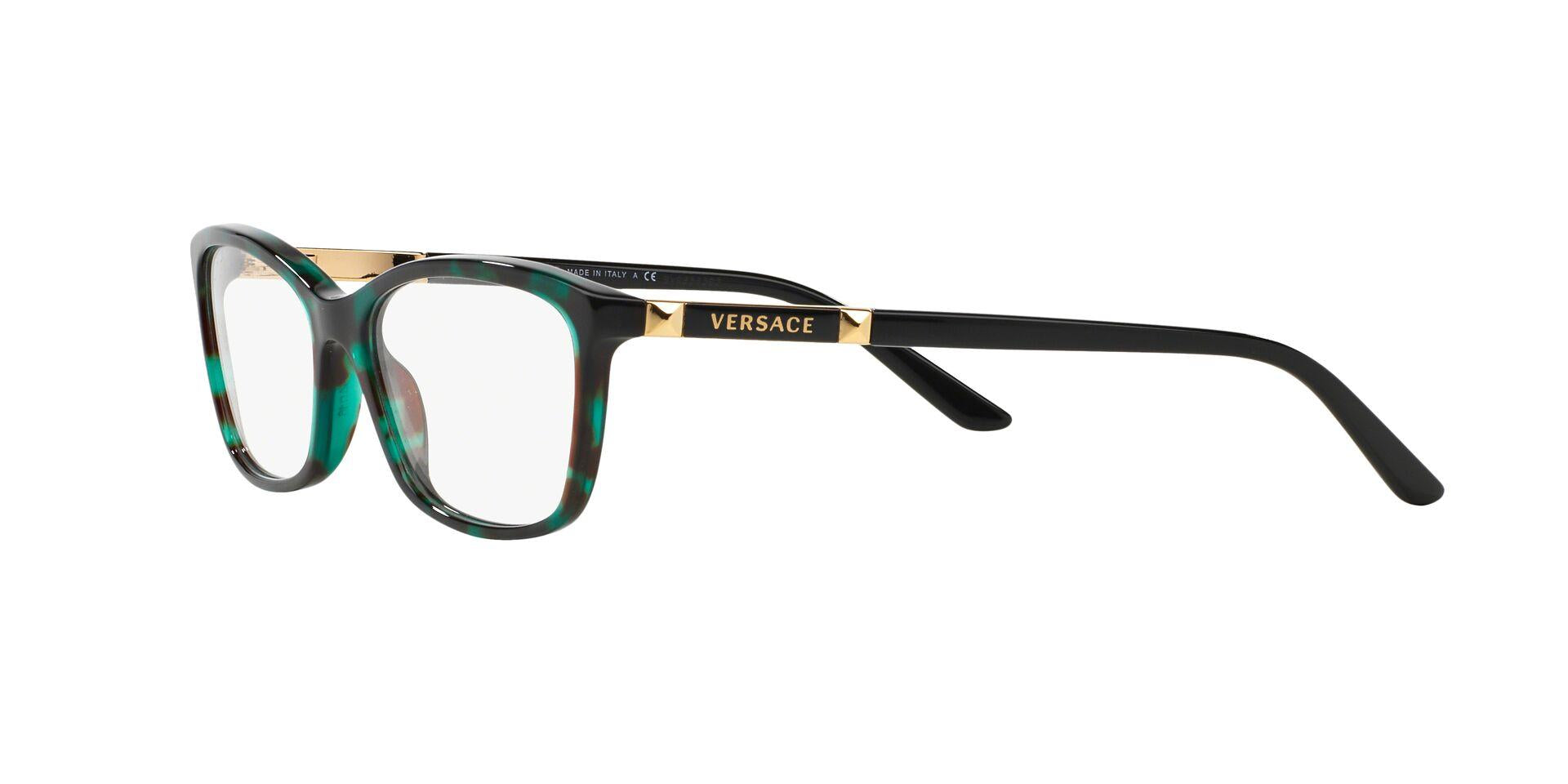 Versace Eyeglasses MODEL 3186 5077 Tortoise/Gold hotsell Rectangular Italy