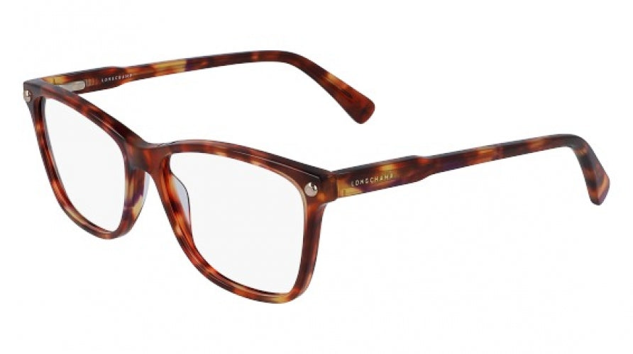 Longchamp LO2613 725 Tortoise Shell Sunglasses Brown Lens 54-15-140 Womens Mens Longchamp LO2613 725 Brown Havana square Eyeglasses frames  main image 3