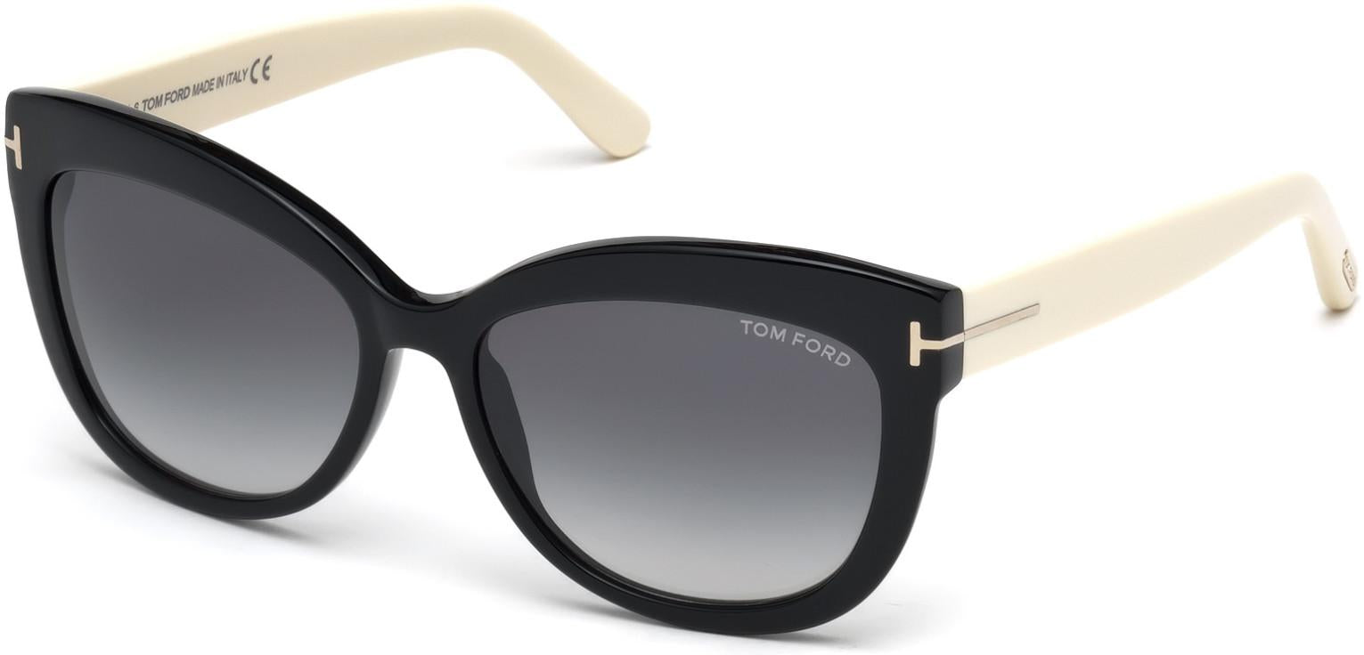 NEW Tom Ford TF0524 Alistair Black Polarized Cat Eye Sunglasses Tom Ford Alistair TF524 TF/524 05B Black/Other Fashion  main image 4