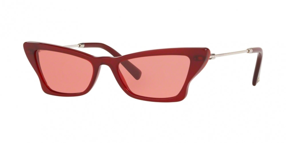 Valentino Red Cat-Eye Sunglasses Valentino Cat-Eye Tinted Sunglasses - Red Sunglasses  main image 4