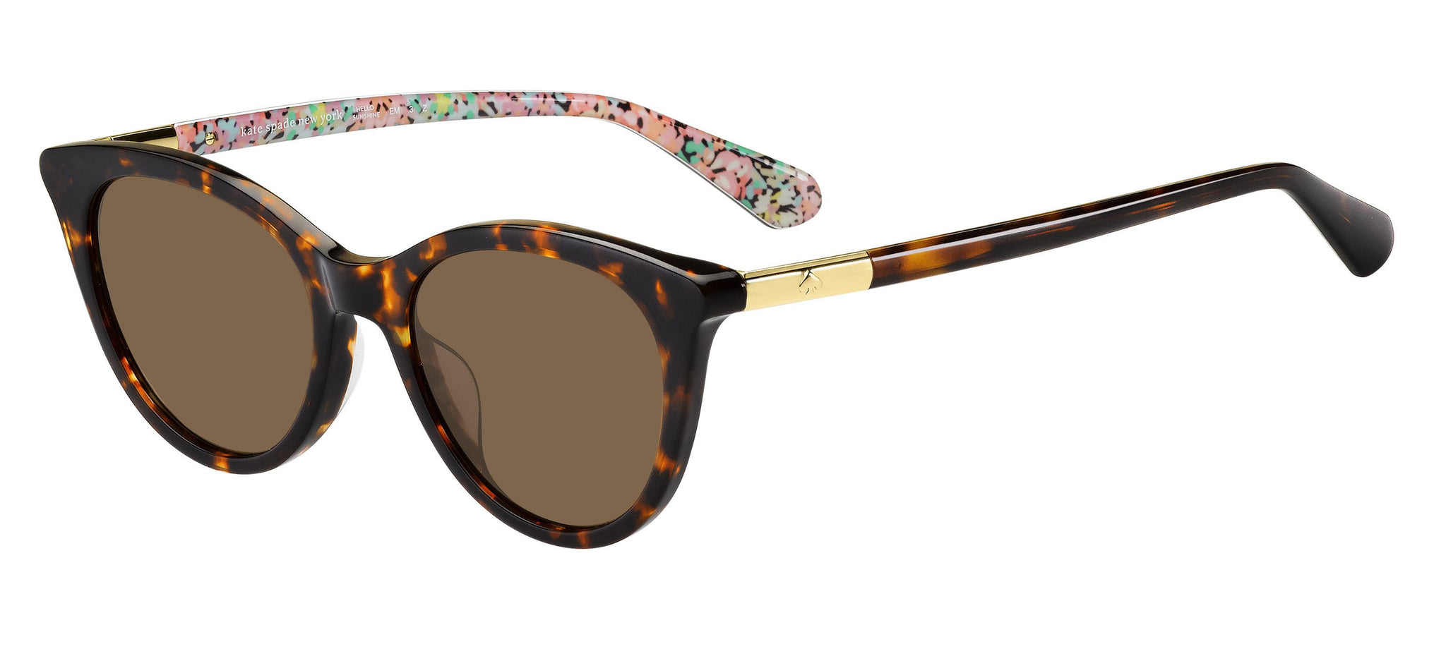 Kate Spade Sunglasses JANALYNN/S 09QHA Brown Tortoise Gold Cat Eye Frames 145 Kate Spade Janalynn Sunglasses main image 3