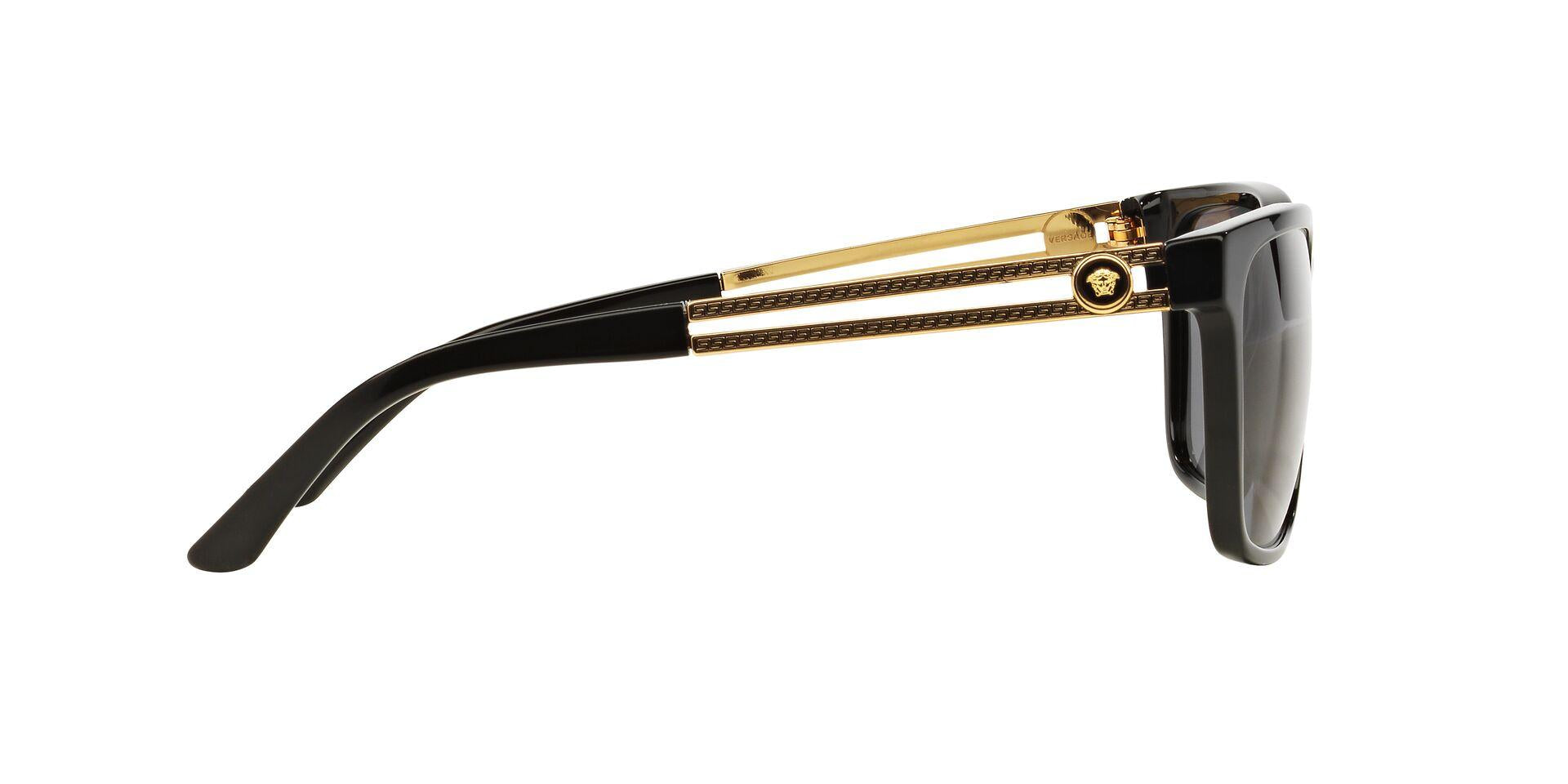 亀*ん様 VERSACE 4307　ヴェルサーチ サングラス 黒ブラック　ゴール Versace 4307 Sunglasses