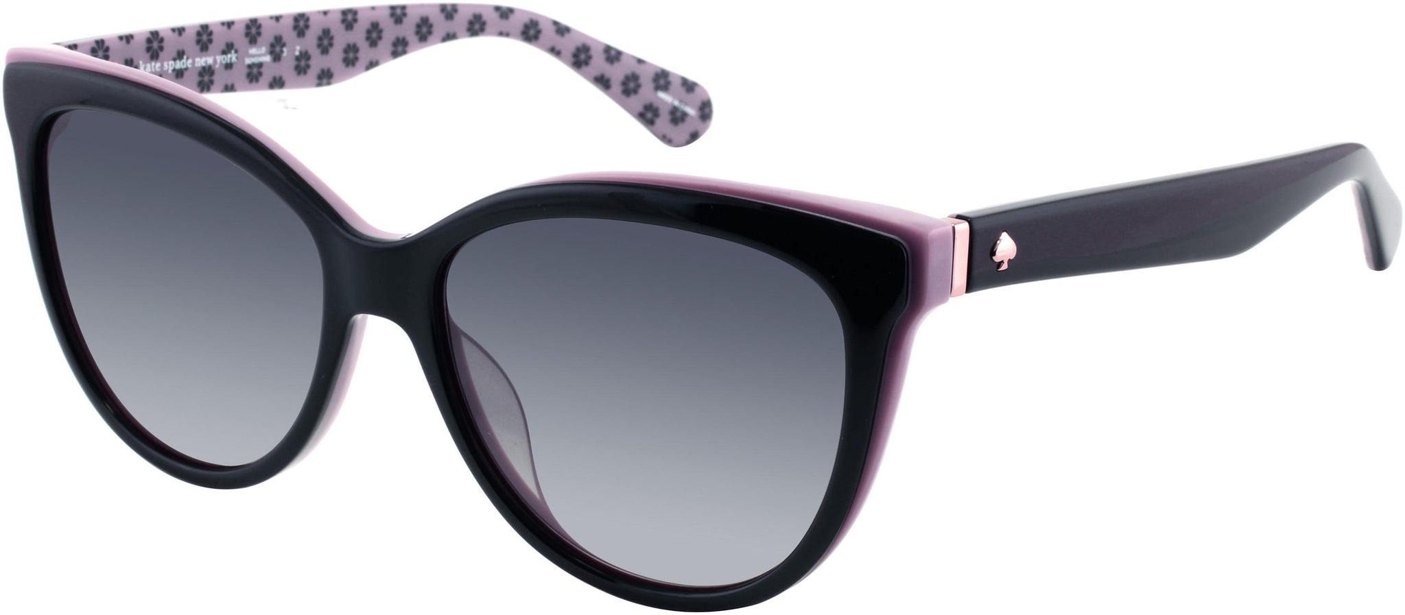 Kate Spade Daesha/S JBW9O Blue Havana Dark Gray Gradient Sunglasses Kate Spade New York Daesha Navy Havana Round Cat Eye  main image 2
