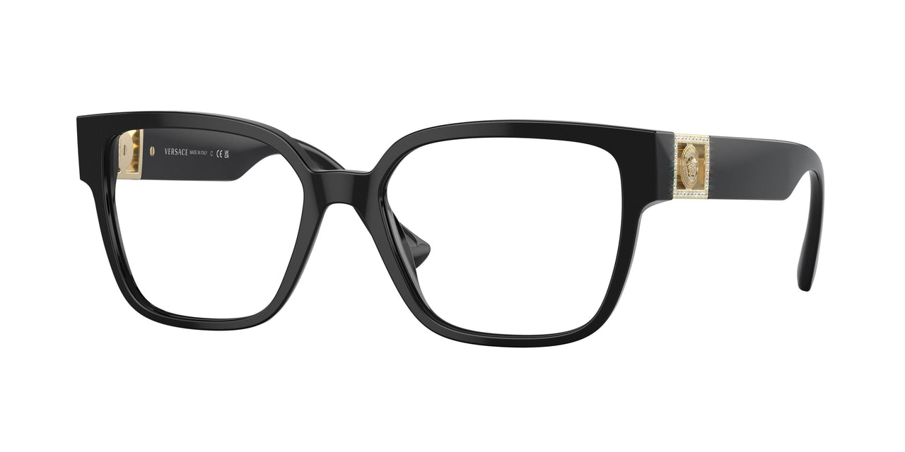 Versace Eyeglasses MOD. 1184 1261 Black Half Rim Frame Italy 5318 140 - Etsy