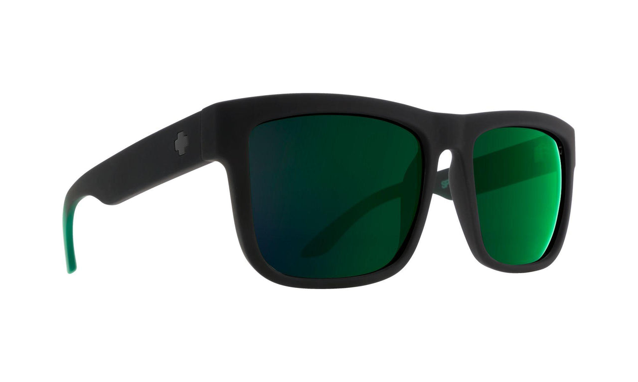 843695 - Soft Matte Black/green Fade - Happy Gray Green with Green Flash