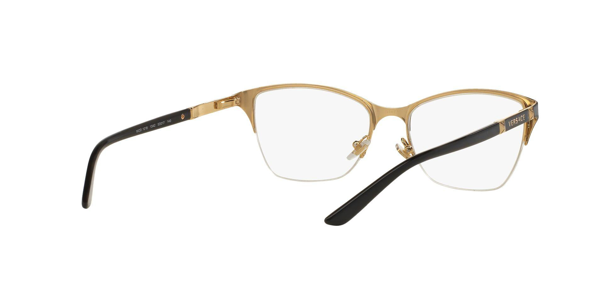 Versace Eyeglasses Mod. 1218 1344 Frames 53 [] 17 Flex Hinges Italy Versace Italy MOD 1218 1345 53-17-140 Purple Half Rim  main image 3