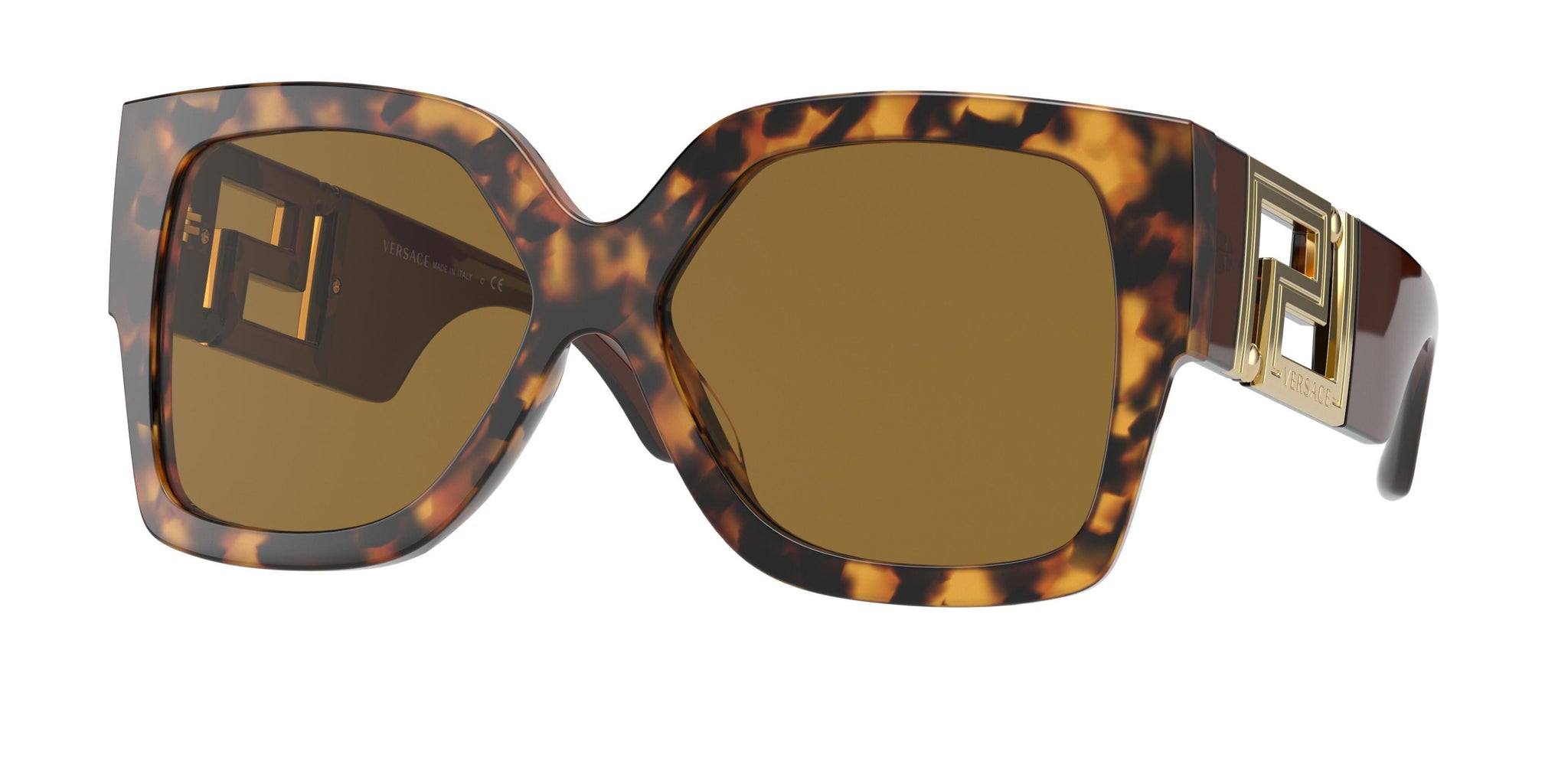 Versace 0VE4402 Sunglasses GB1/87 Black acetate Oversized VERSACE VE4402 GB1 87 Black Dark Grey 59 mm Women main image 2