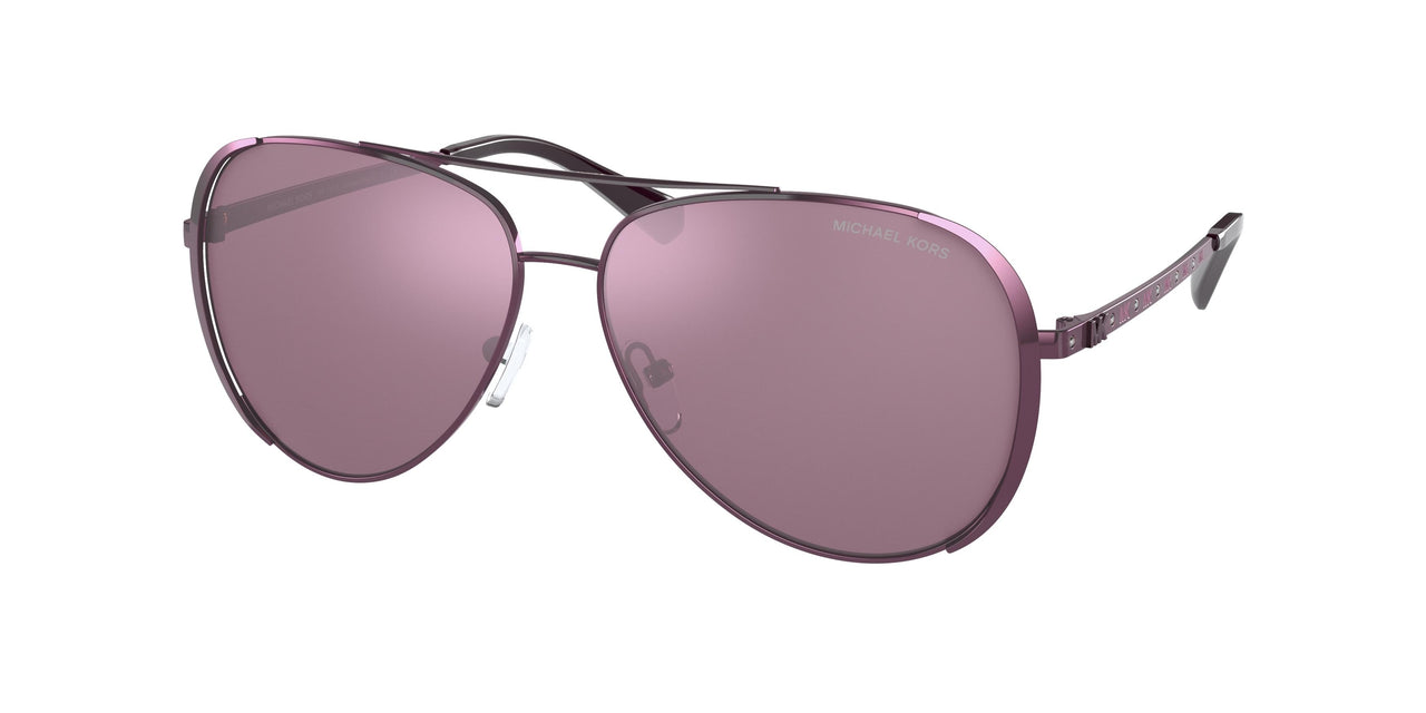 Buy the Michael Kors Chelsea Purple Aviator Sunglasses