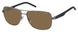 0RW2-IG - Dark Ruthenium Black - Brown Polarized Lens