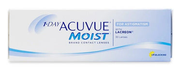 Acuvue 1 Day Moist Toric Daily Contact Lenses for Astigmatism (+ powers only) 30PK