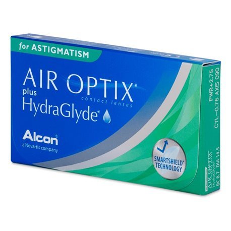 Air Optix plus HydraGlyde Toric Monthly Contact Lenses (For Asigmatism) 6PK