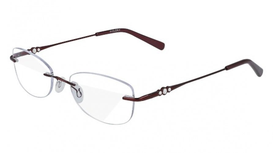Airlock Women\'s Glasses (Embrace 202, Burgundy 604) Pure Airlock Embrace 202 604 Titanium Eyeglasses Women main image 2
