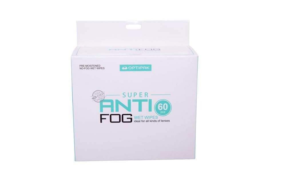 Anti-Fog Wet Wipes - Pre-Moistened, Individually Packed, for Eyeglasses, Sunglasses  (60 Pack)
