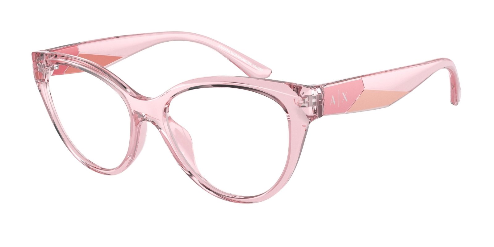 Armani exchange pink glasses on sale