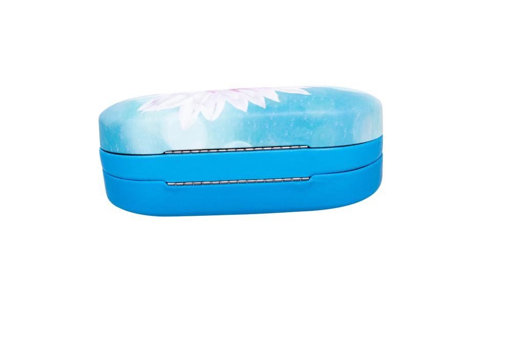Beautiful Double Eyeglasses & Sunglasses Case with Mirror