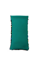 Beautiful Sequin Eyeglasses & Sunglasses Case Colorful Rainbow - designeroptics.com