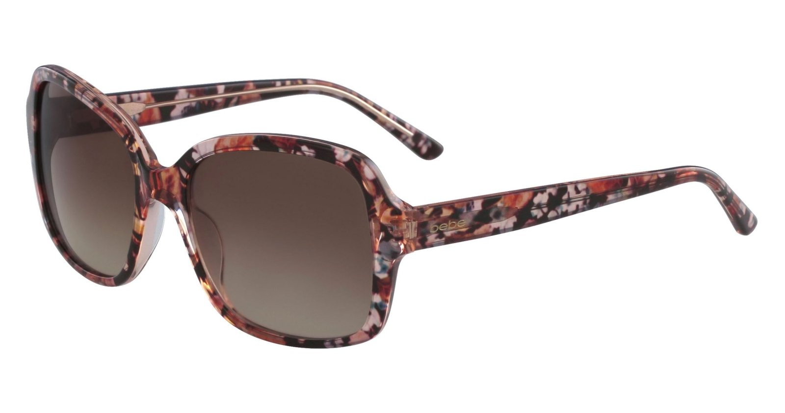 Bebe Tortoise Shell Sunglasses Bebe Bbop1004 Sunglasses — KRNglasses.com main image 3