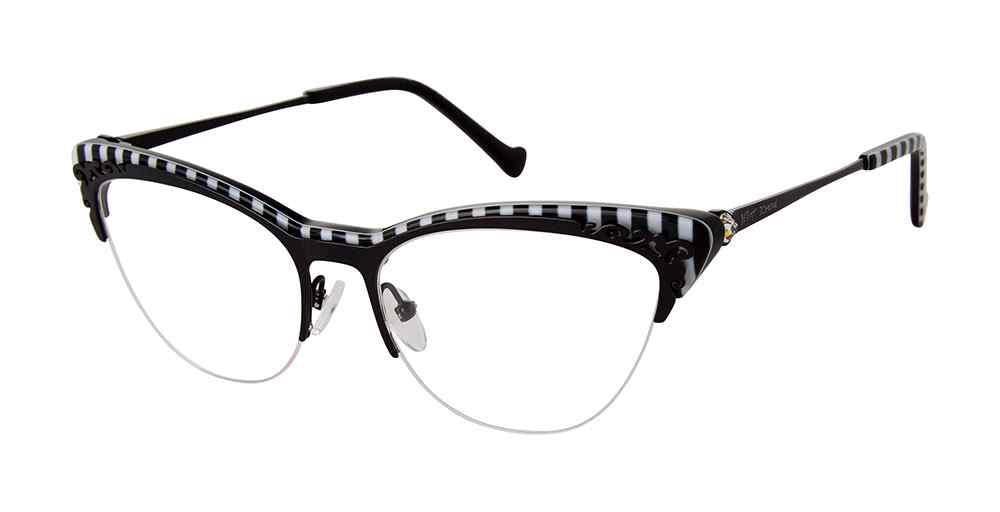 Betsey-Johnson BET-STRIPE-HYPE Eyeglasses