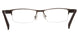 Blue Light Blocking Glasses Rectangle Half Rim 201905 Eyeglasses Includes Blue Light Blocking Lenses