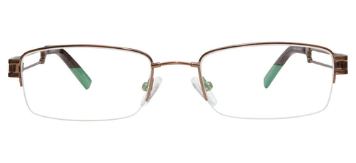 Blue Light Blocking Glasses Rectangle Half Rim 201937 Eyeglasses Includes Blue Light Blocking Lenses - designeroptics.com