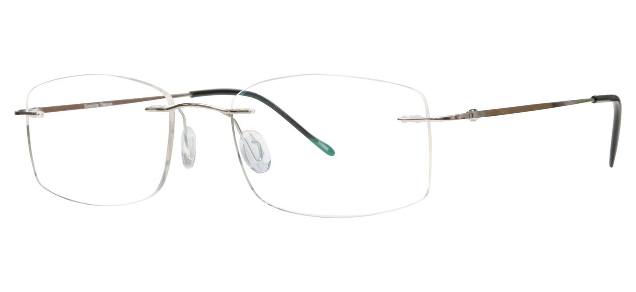 Blue Light Blocking Glasses Rectangle Rimless 201962 Eyeglasses Includes Blue Light Blocking Lenses