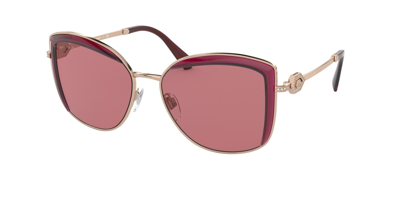Bvlgari BV6128B 20148G Pink Gold/Black