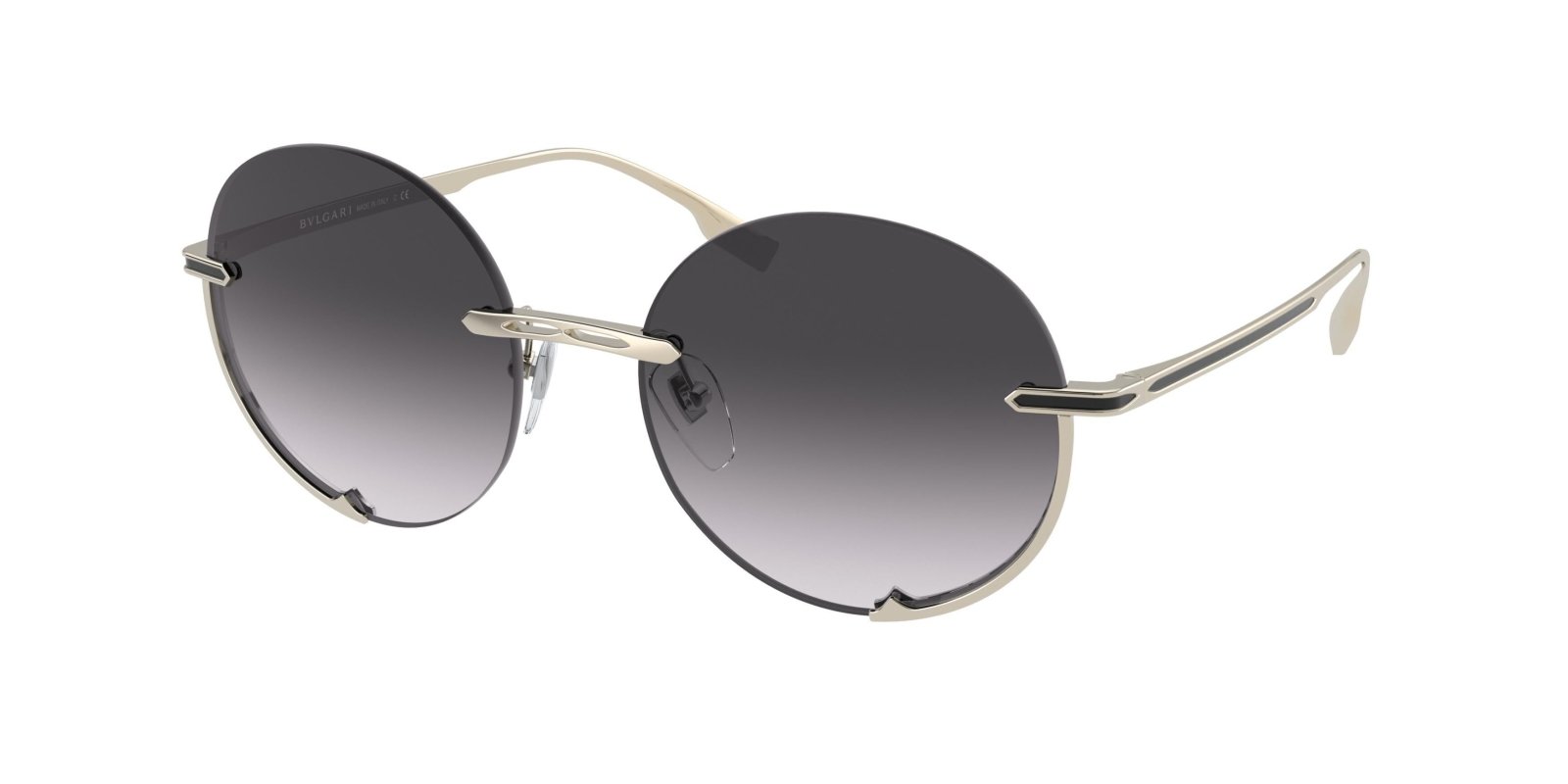 Bvlgari BV6136B Sunglasses Black/Pink Gold / Grey Gradient Women's (S) –  AmbrogioShoes