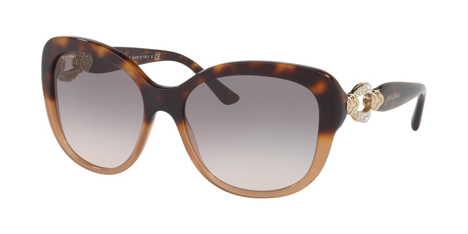ブルガリ 8038-B サングラス ブラウン  BVLGARI 60□19 130 2N Bulgari Crystal 6038-B Sunglasses Brown 873861 – FASHIONPHILE