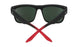 803673 - Soft Matte Black/red Fade - Happy Gray Green with Red Flash