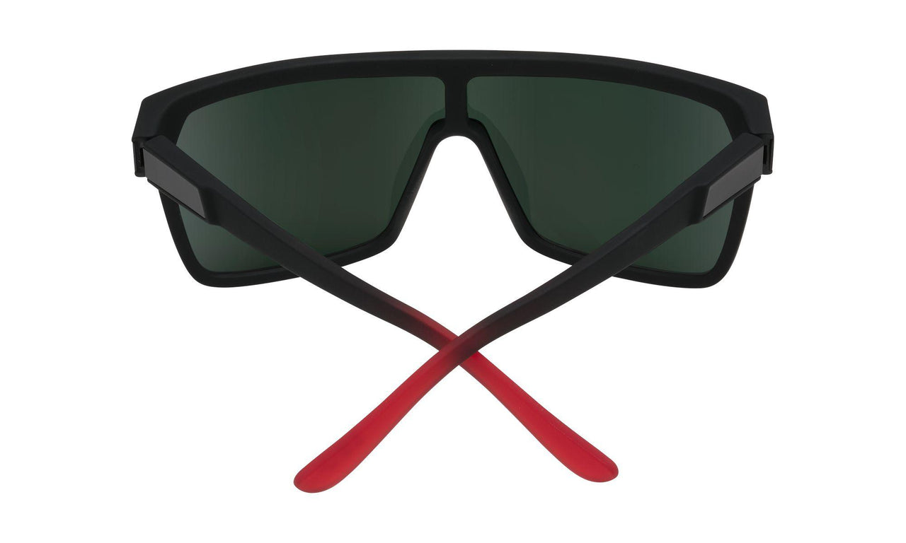 803673 - Soft Matte Black/red Fade - Happy Gray Green with Red Flash