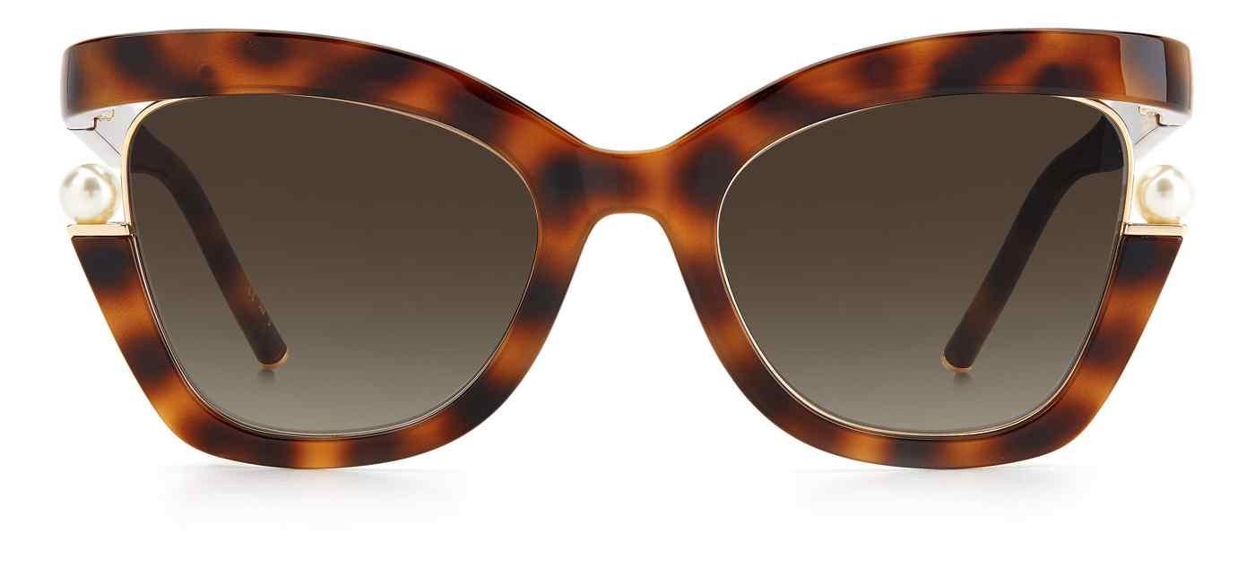 Carolina Herrera Nude Havana Cat-Eye Sunglasses Carolina Herrera HER 0237/S - 1EZ M2 Nude Pink Havana  main image 4