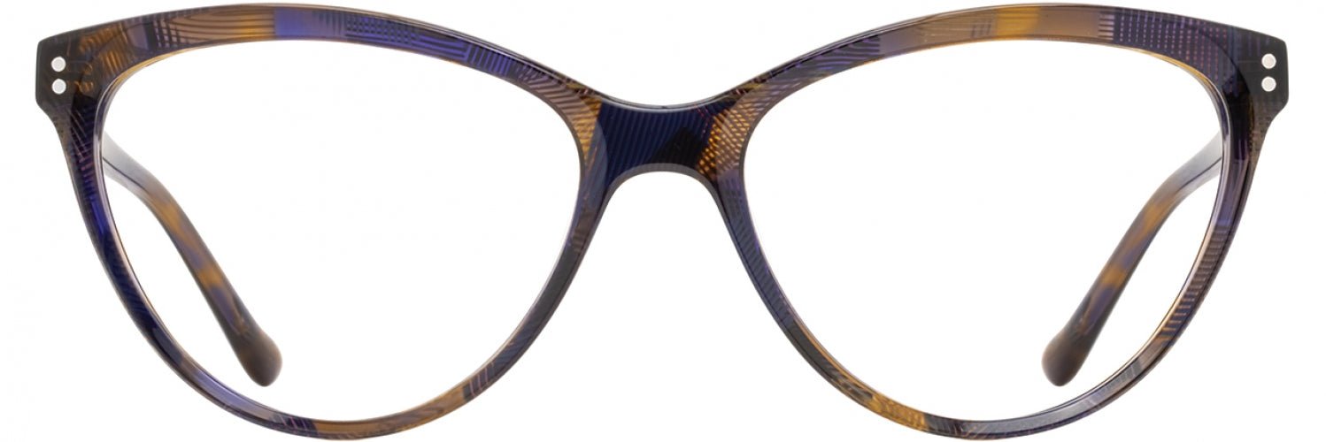 Cinzia CIN5143 Eyeglasses 2 Indigo Amber Demi Women Cat Eye