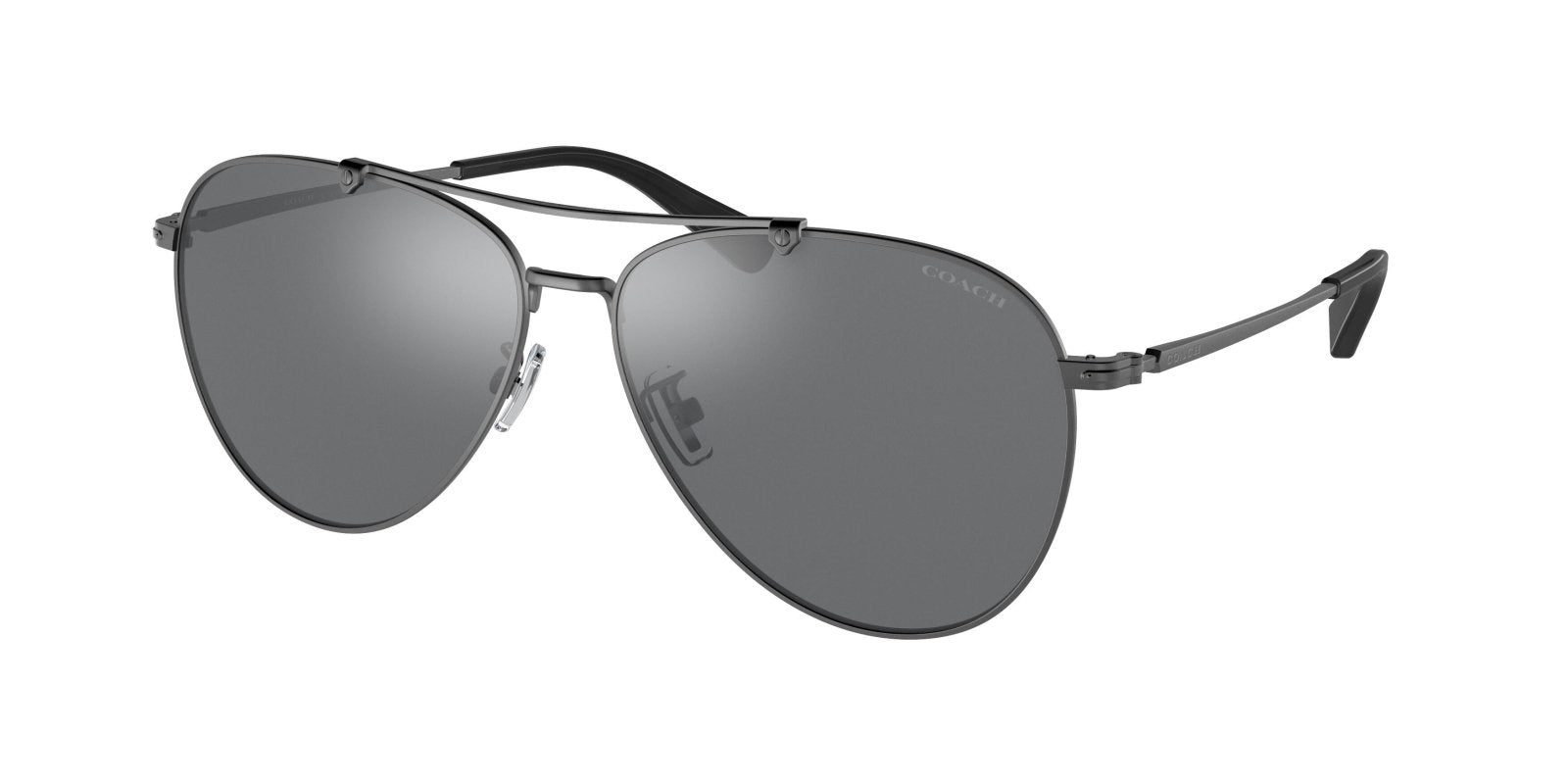 Coach C8005 7136 Sunglasses 93926G Gunmetal Gunmetal Flash