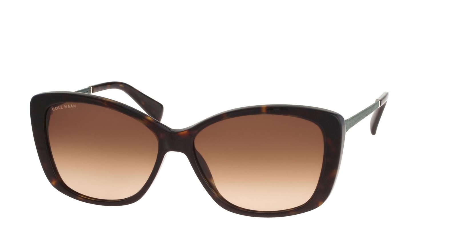 Cole Haan Cat-Eye Sunglasses Cole Haan Cat Eye Cutoff Polarized Sunglasses Brown Tortoise  main image 2