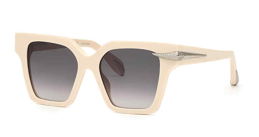 Roberto Cavalli White Cat-Eye Sunglasses with Brown Gradient Lenses s-l400.jpg main image 4