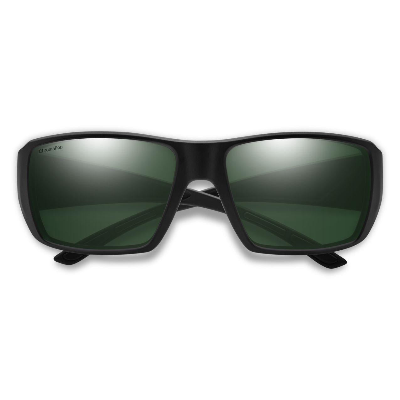 Smith Guide's Choice XL Sunglasses Matte Cement ChromaPop Glass Polarized Green Mirror