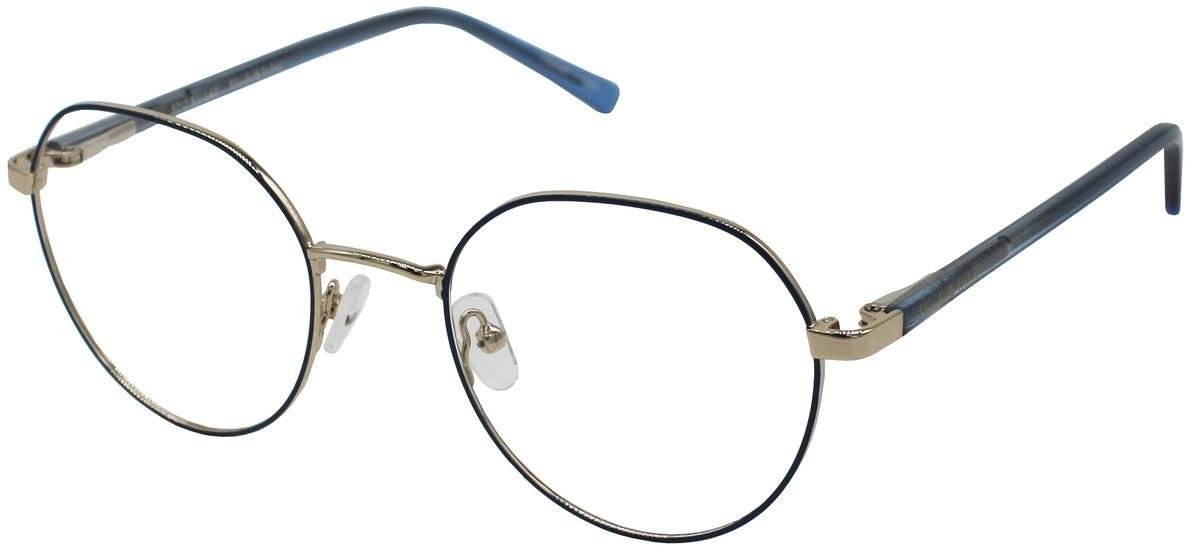 Elizabeth Arden EAPT-41-2 Eyeglasses Eye Glasses Frames 50-16-140 Elizabeth Arden Petites EA PT-053-3 48-16-125 Blue Metal  main image 4